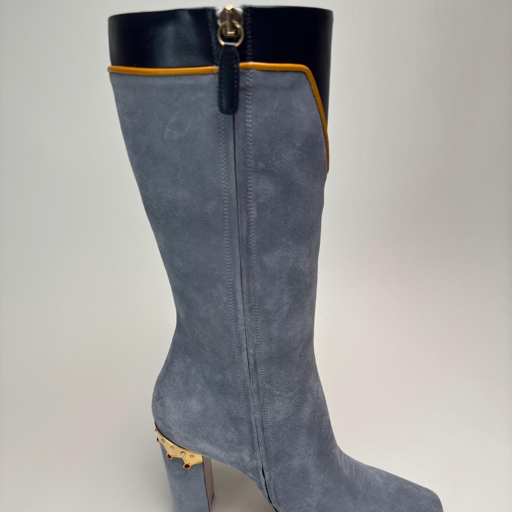 Gray Suede Boots - image 6